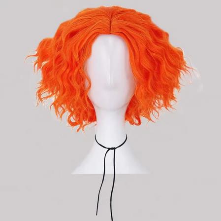 Anime Cosplay Orange Hair - Mad Hatter Cosplay Wigs Short Orange