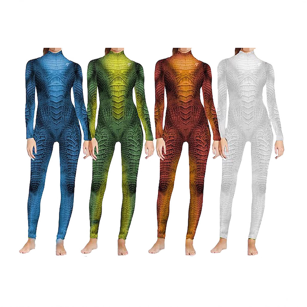Anime Cosplay Jumpsuit - Reptile Animal performance costumes Female lizard