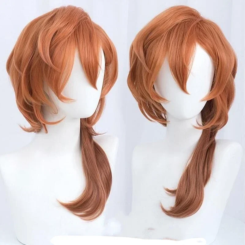 Anime Cosplay Orange Hair - Orange Brown Cosplay Wig Synthetic Heat‑Resistant
