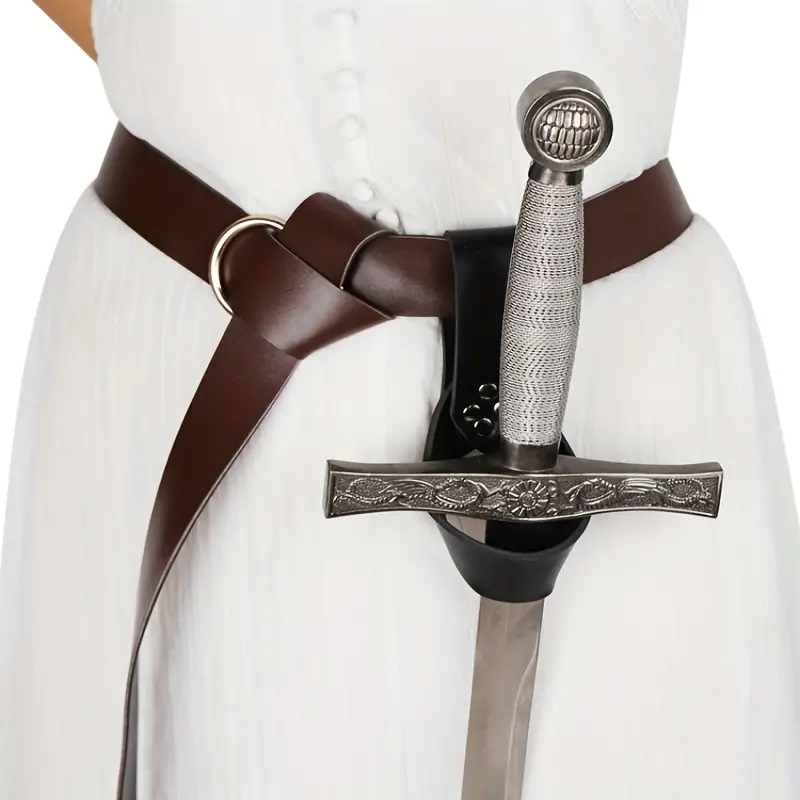 Anime Cosplay Sword - Viking Retro Leather Cosplay Belt with