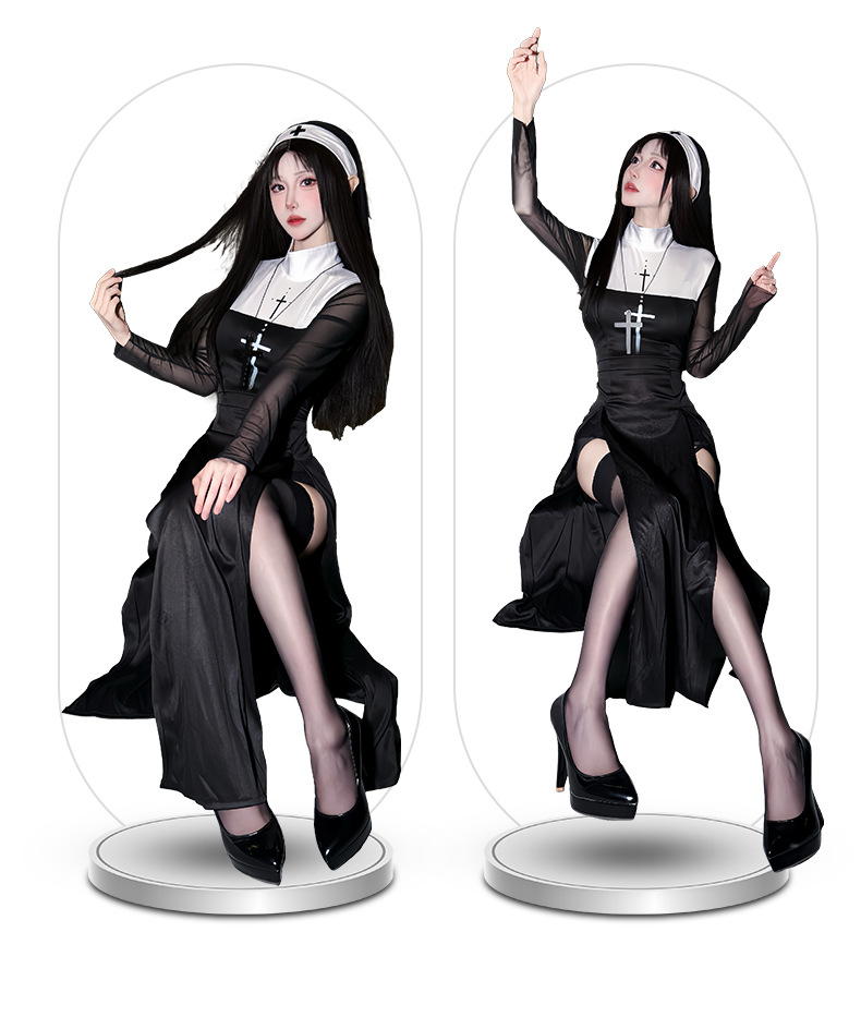2026 Halloween adult costume c - Anime Cosplay Nun 评论和价格