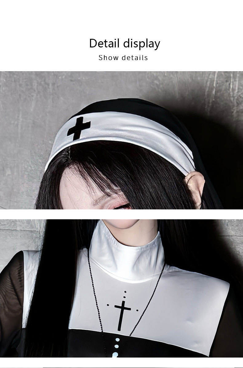2026 Halloween adult costume c - Anime Cosplay Nun 评论和价格