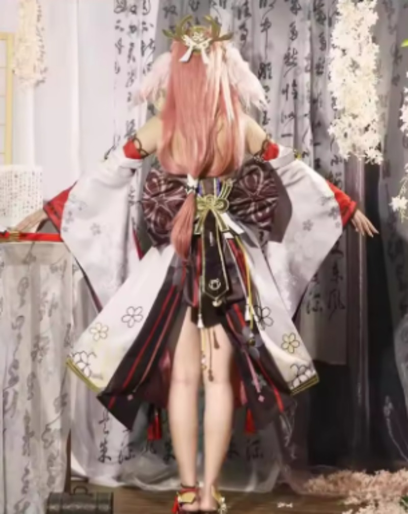 Genshin Impact Yae Miko Cospla - Anime Cosplay Kostüm 评论和价格