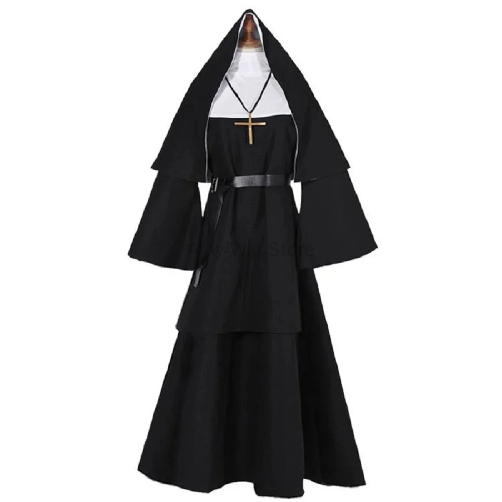 Costume for Women Scary Hallow - Anime Cosplay Nun 评论和价格