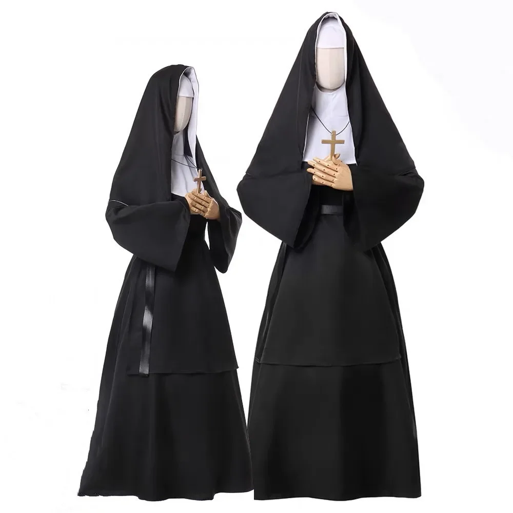 2026 Women Nun Costumes Maria  - Anime Cosplay Nun 评论和价格