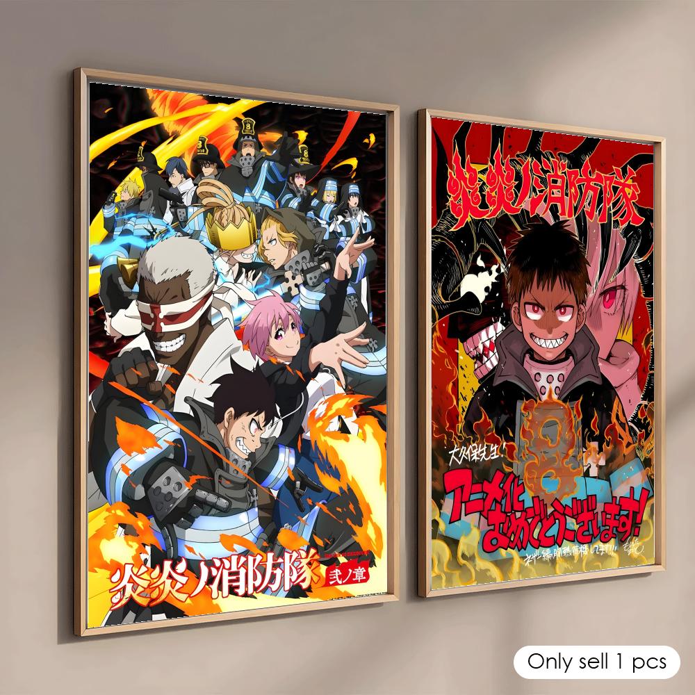 Anime F-Fire Force Poster Deco - Black Clover Grimoire 评论和价格