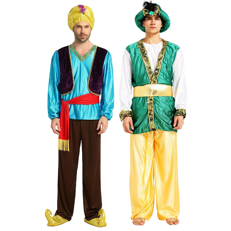 Men Cosplay Aladdin Lamp Genie - Anime Cosplay India 评论和价格