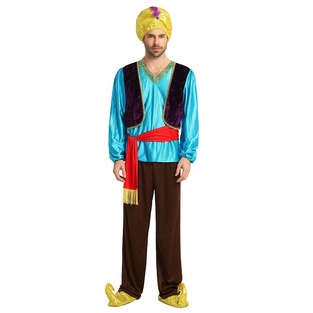 Men Cosplay Aladdin Lamp Genie - Anime Cosplay India 评论和价格