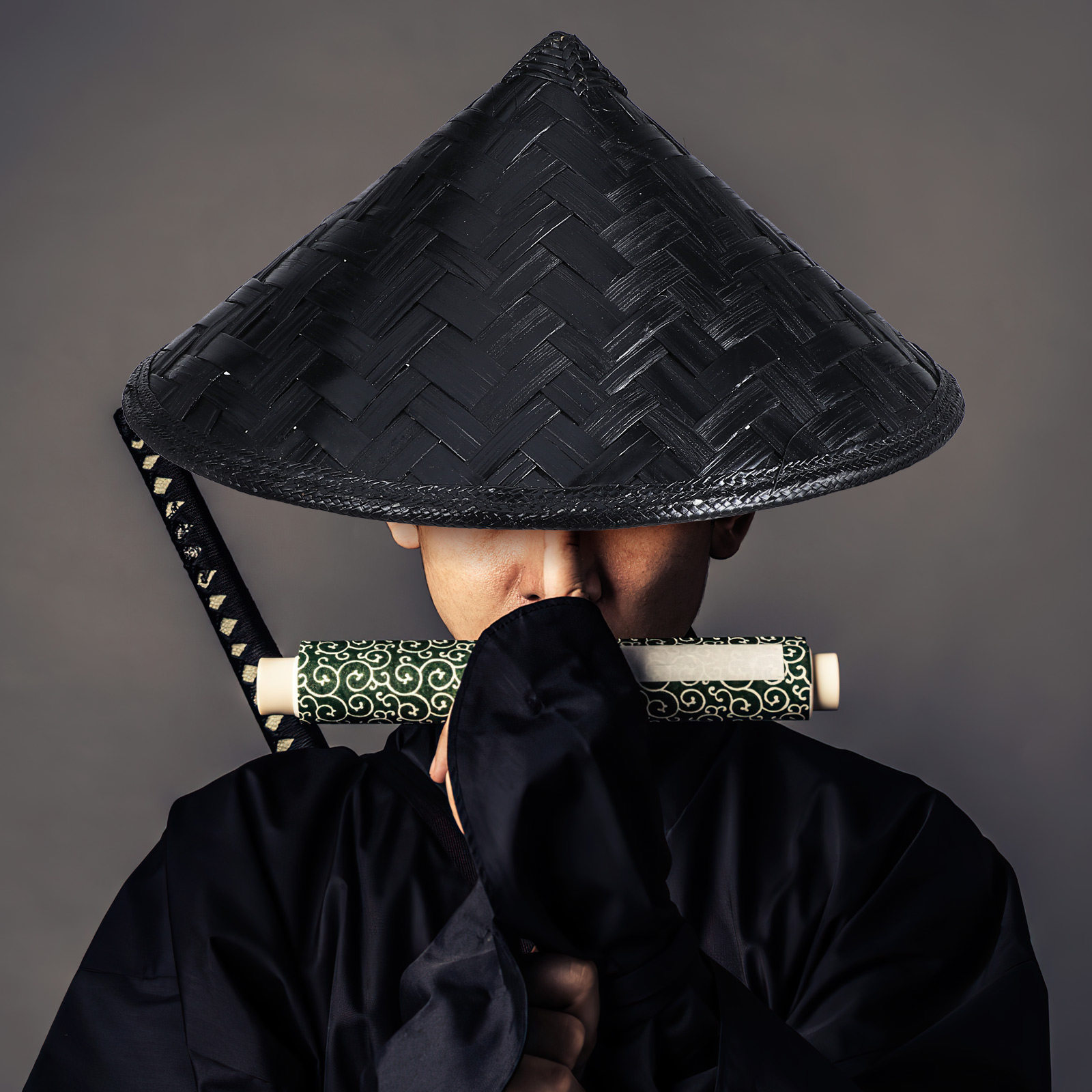 Bamboo Cosplay Hat Japanese Sa - Asian Cosplay Anime 评论和价格
