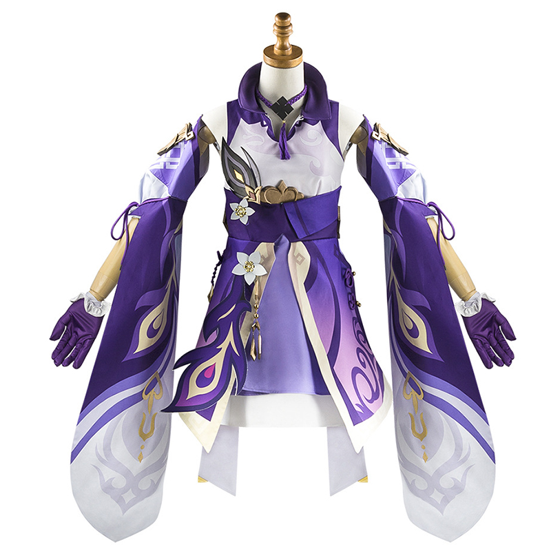 Genshin Impact Keqing Cosplay  - Anime Cosplay Jumpsuit 评论和价格