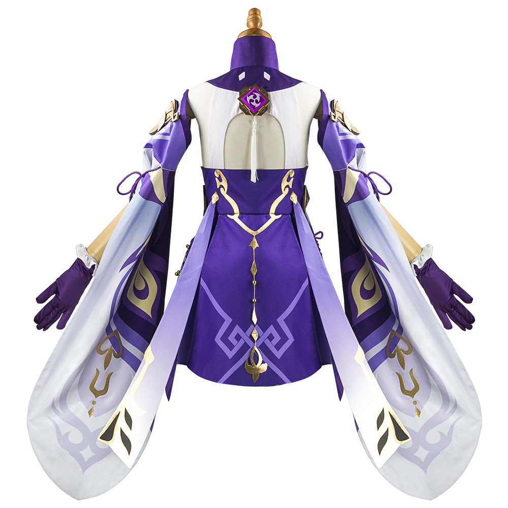 Genshin Impact Keqing Cosplay  - Anime Cosplay Jumpsuit 评论和价格