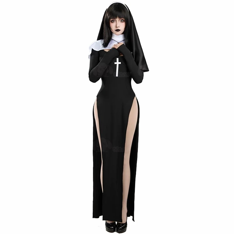 Cosplay Costume Women Sexy Lon - Anime Cosplay Nun 评论和价格
