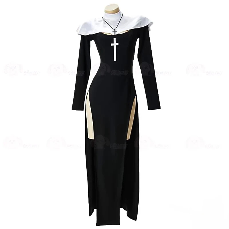 Cosplay Costume Women Sexy Lon - Anime Cosplay Nun 评论和价格