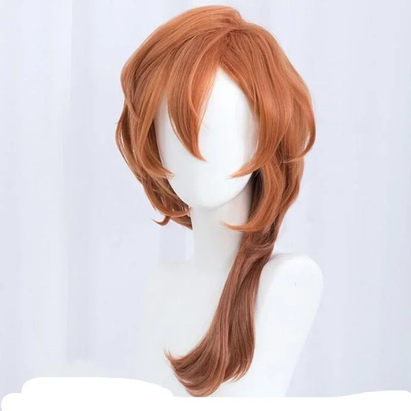 Orange Brown Cosplay Wig Synth - Anime Cosplay Orange Hair 评论和价格