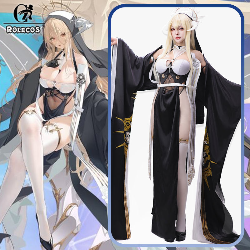 ROLECOS Game Azur Lane HMS Imp - Anime Cosplay Nun 评论和价格