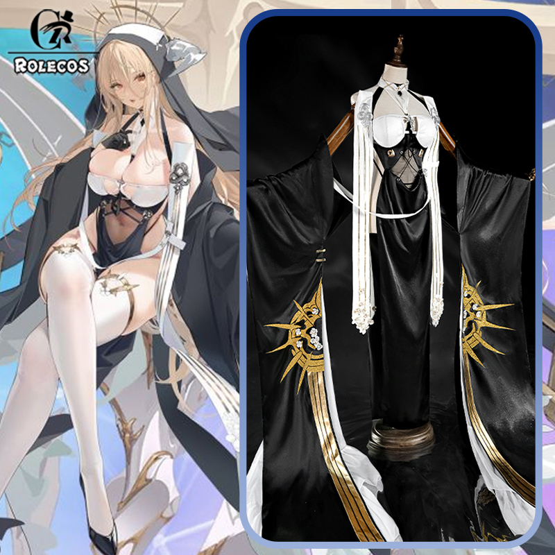 ROLECOS Game Azur Lane HMS Imp - Anime Cosplay Nun 评论和价格