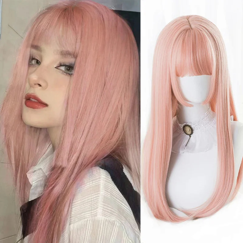 2026 Houyan synthetic long str - Anime Cosplay Girl With Black Hair 评论和价格
