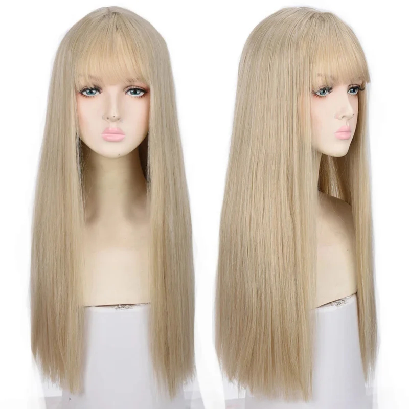 2026 Houyan synthetic long str - Anime Cosplay Girl With Black Hair 评论和价格