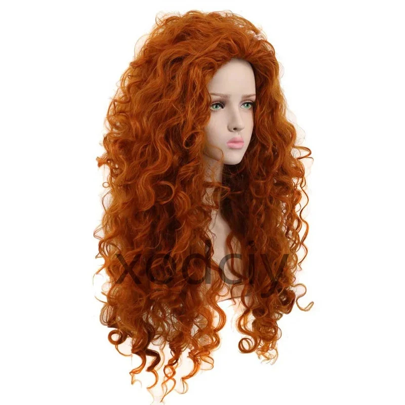 EW5DY20Movie Brave Princess Me - Anime Cosplay Orange Hair 评论和价格