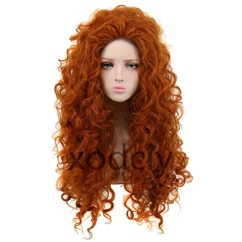 EW5DY20Movie Brave Princess Me - Anime Cosplay Orange Hair 评论和价格