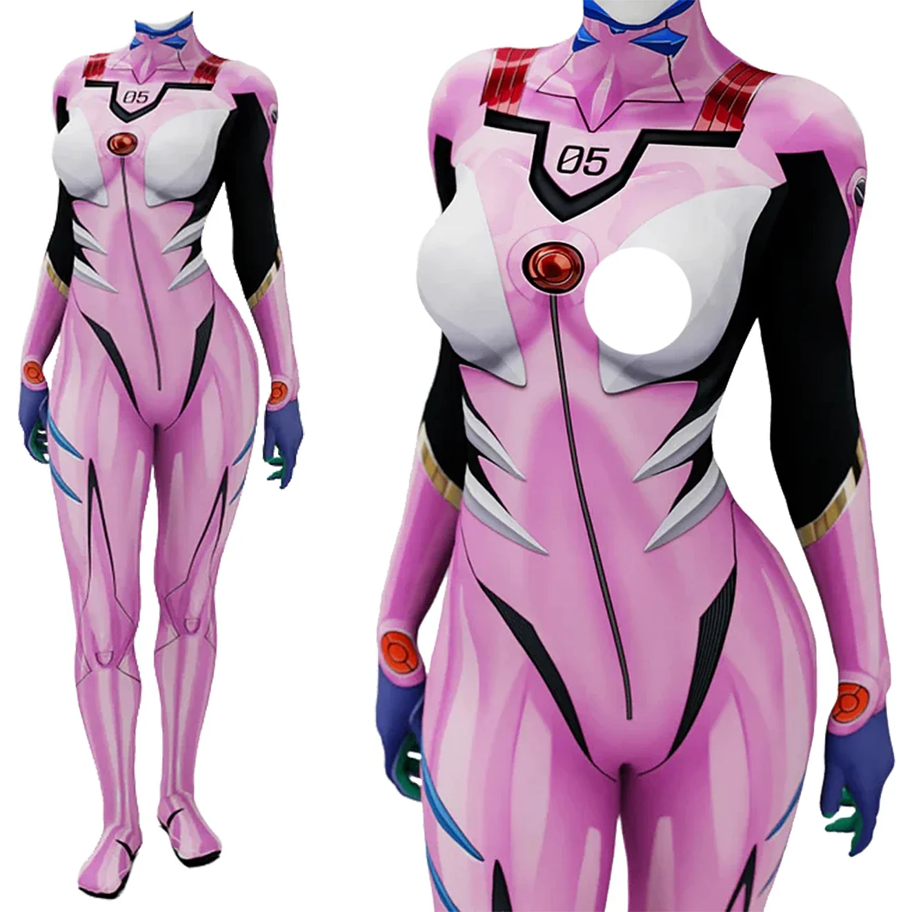 Anime EVA 05 Makinami Cosplay  - Anime Cosplay Jumpsuit 评论和价格