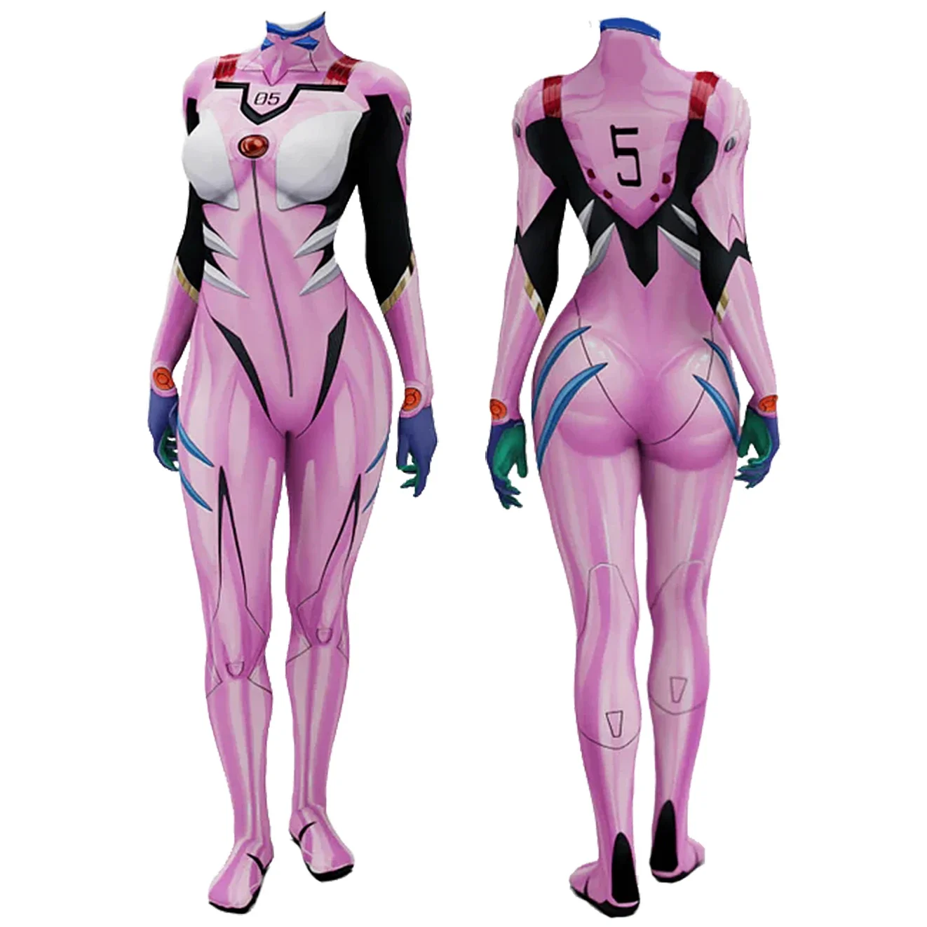 Anime EVA 05 Makinami Cosplay  - Anime Cosplay Jumpsuit 评论和价格