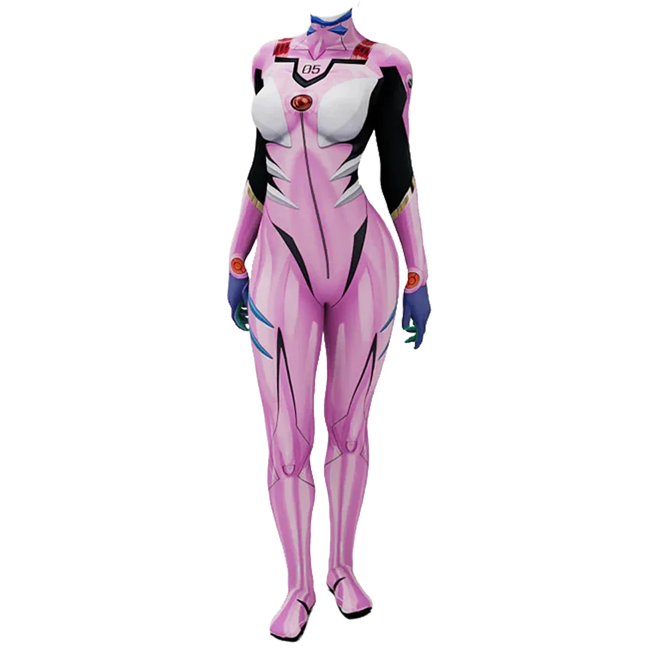 Anime EVA 05 Makinami Cosplay  - Anime Cosplay Jumpsuit 评论和价格