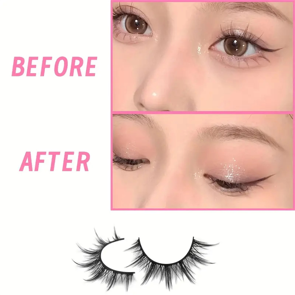 10 Pairs Manga Anime Lashes Na - Asian Cosplay Anime 评论和价格