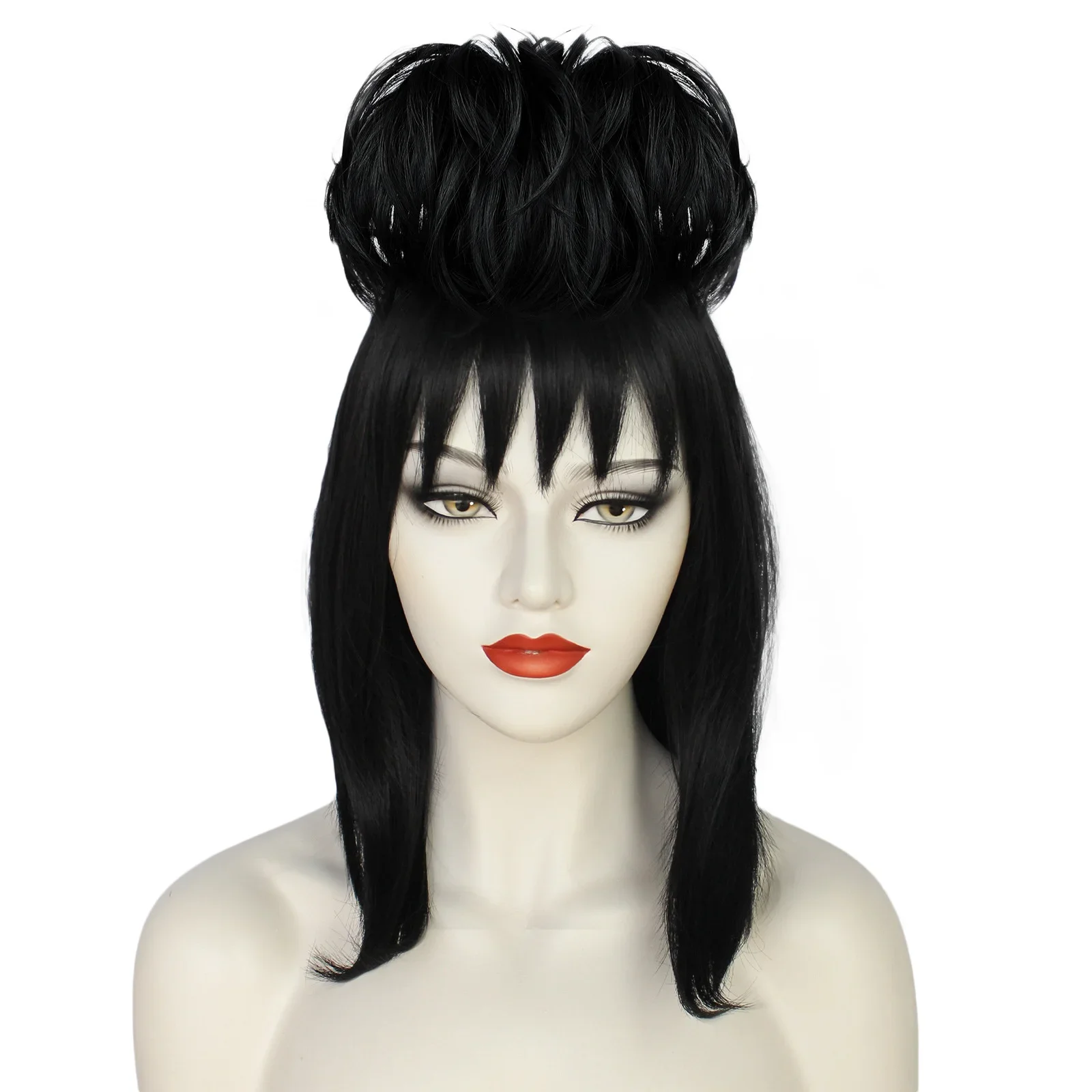 Lydia Deetz Cosplay Wig Bride  - Anime Cosplay Girl With Black Hair 评论和价格