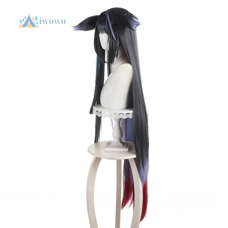 Arknights Mio Cosplay Wig Blac - Anime Cosplay Girl With Black Hair 评论和价格
